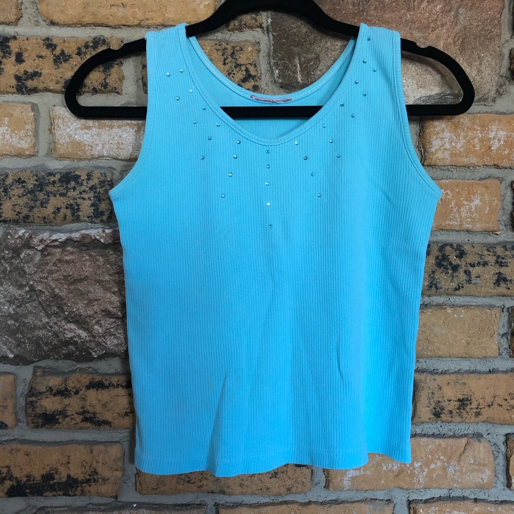 Vintage ‘80s tank with rhinestones